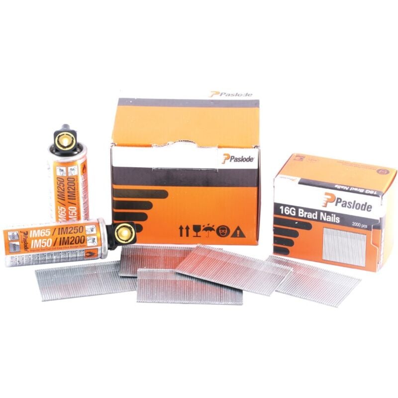 Brad Nail Fuel Pack F16 x 38mm Galv qty 2,000 - Paslode