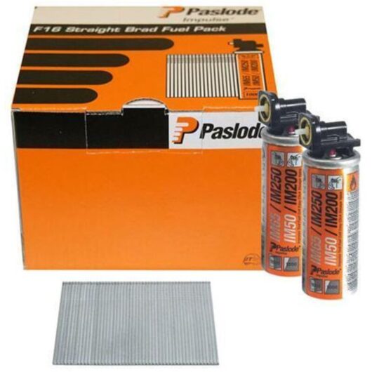 Brad Nail Fuel Pack F16 x 32mm Galv Qty 2,000 - Paslode